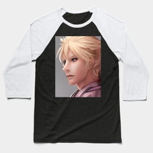 Anime Boy Cute Face Baseball T-Shirt